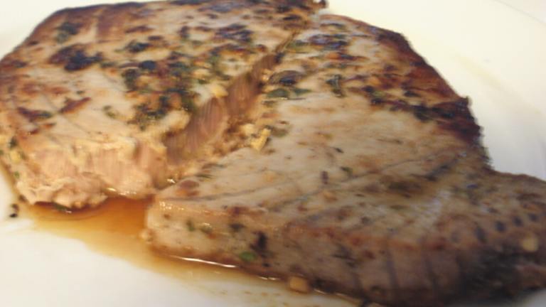 grilled tuna with aioli Created by Marie Nixon