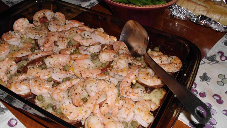 Roasted Jumbo Shrimp With Potatoes, Lemon and Capers created by vrvrvr