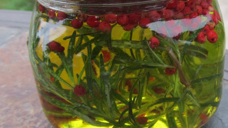 Olive Oil with Rosemary and Pink Peppercorns created by Rita1652