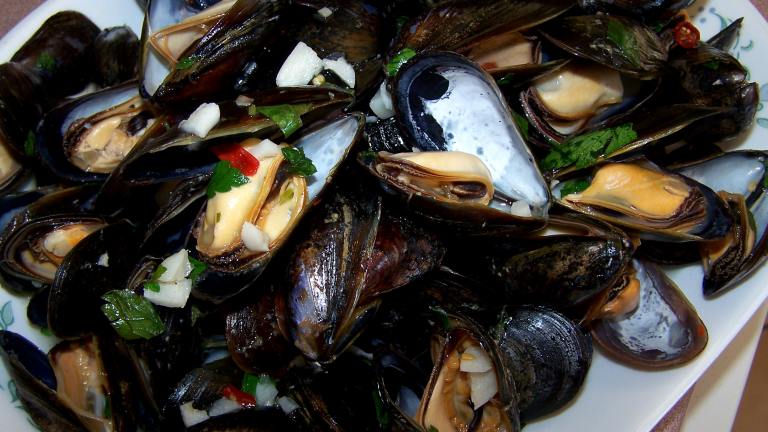 Steamed Garlic and Herb Mussels created by Rita1652