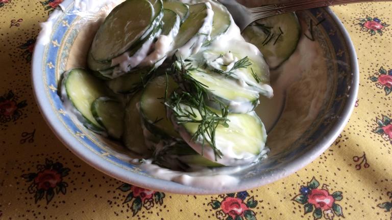 Cucumber-Dill Salad Created by bigbadbrenda