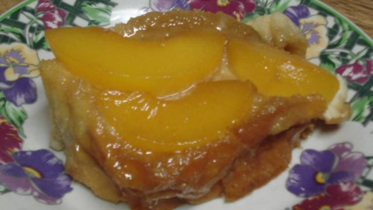 peach upside-down french toast created by Alisa Lea