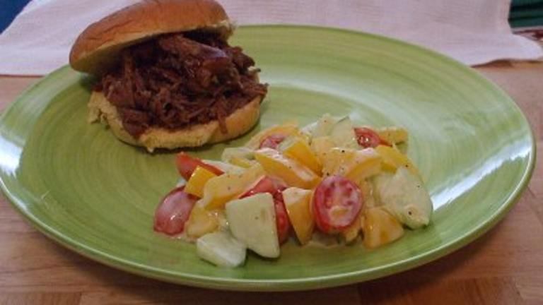 Slow Cooker 4th of July Chuck Roast Barbecue Sandwiches created by Ri3603