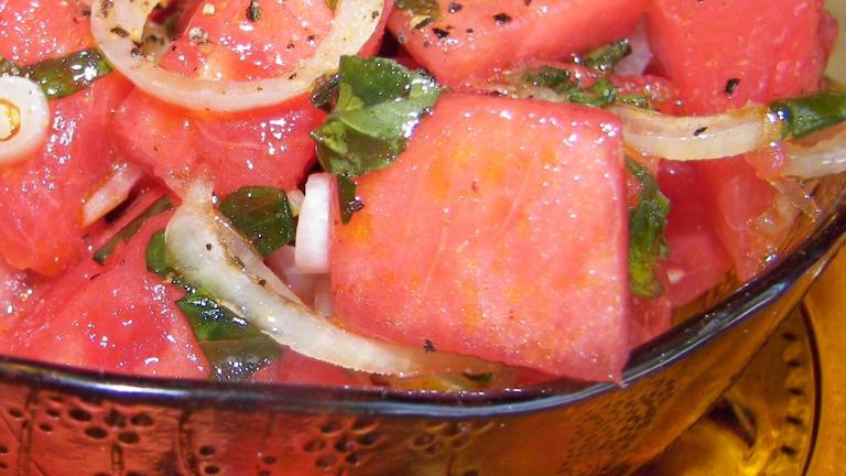 Watermelon/Mint Salad Created by Baby Kato