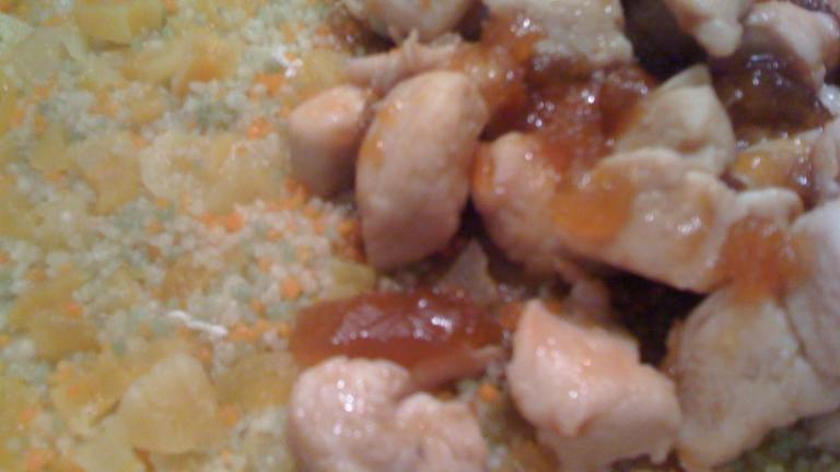 Apricot Glazed Chicken and Couscous created by Sammy Mae