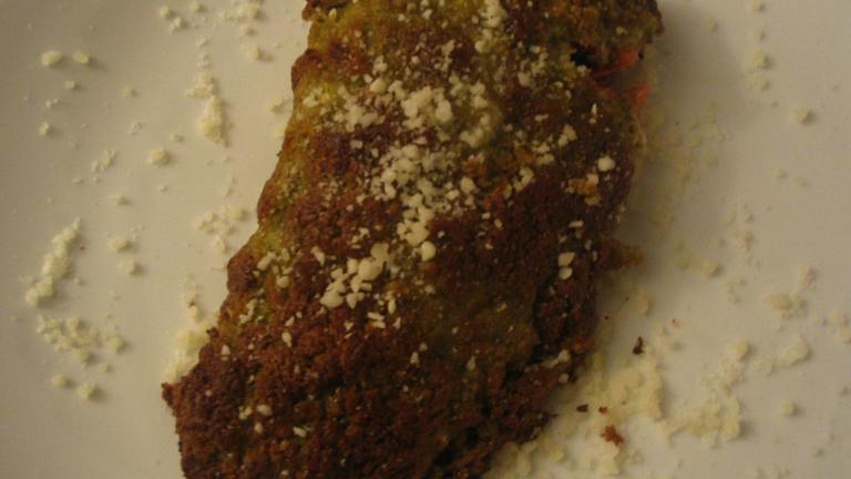 Pesto Crusted Roast Salmon created by spatchcock