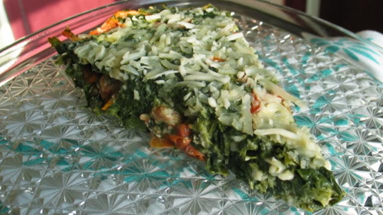 Crustless Spinach Ricotta Quiche created by flower7