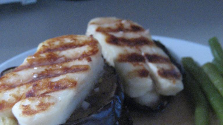 Halloumi and Eggplant (Aubergine) Stack Created by TheBostonBean