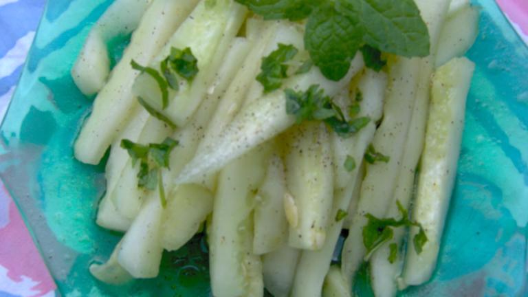 Cucumbers With Mint Vinaigrette Created by Sharon123