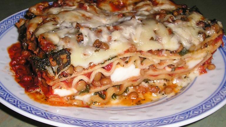 Spinach & Lentil Lasagna Created by Jenny Sanders