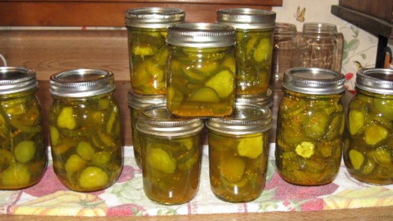 Crisp Bread and Butter Pickles created by Mrs. Hughes