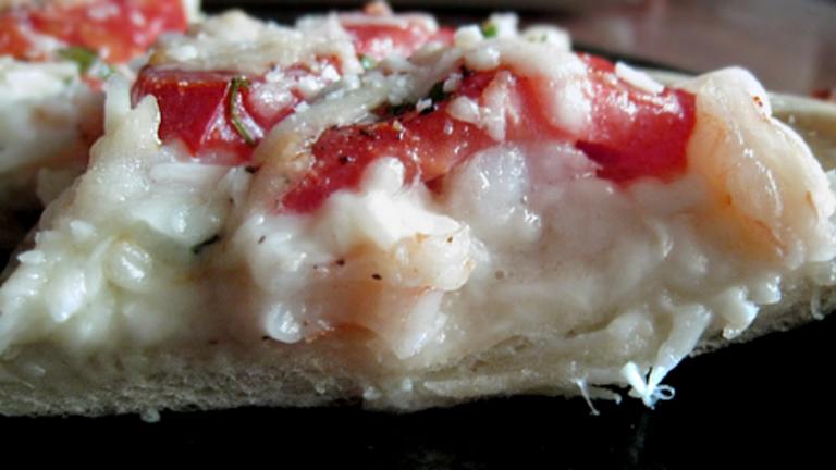 White pizza with shellfish Created by Caroline Cooks