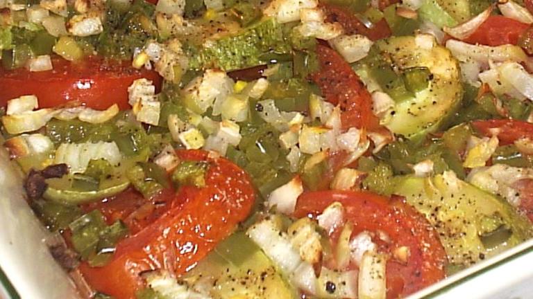 Baked Zucchini with Tomatoes created by Fairy Nuff