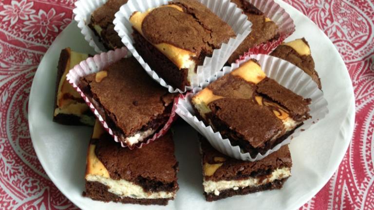 Ricotta-Filled Brownie Squares created by amydayton