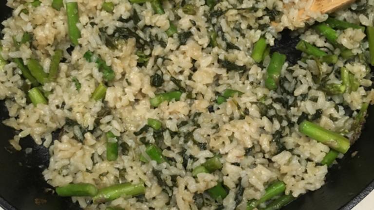 Baked Asparagus Spinach Risotto created by Anonymous