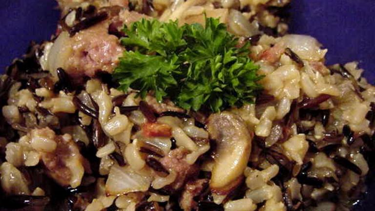 Budweiser Wild Rice and Sausage Created by Marg CaymanDesigns 