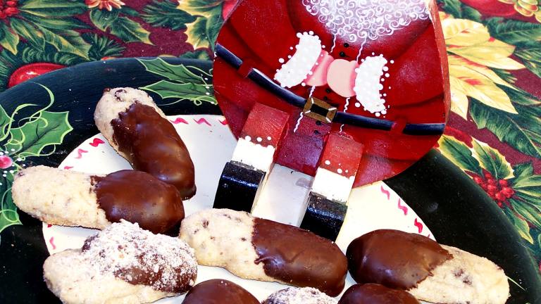 Chocolate Chip & Dipped Almond Fingers Recipe - Food.com