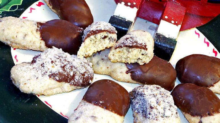 Chocolate Chip & Dipped Almond Fingers Recipe - Food.com