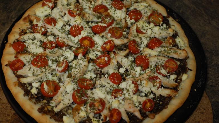 Chicken Pizza With Caramelized Red Onion created by ukichix