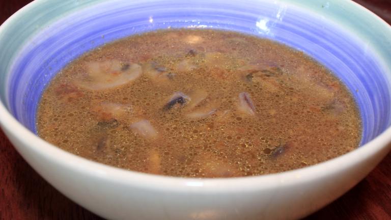 Chicken and Mushroom Soup Created by Barenakedchef