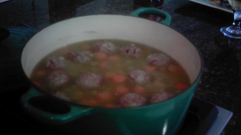 Split Pea Soup With Meatballs Created by chia2160