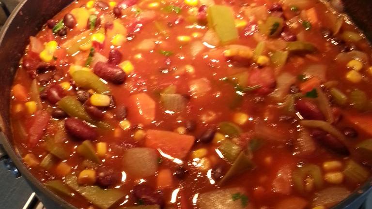 Simple and Delicious Low Fat Vegetarian Chili created by Jack B.