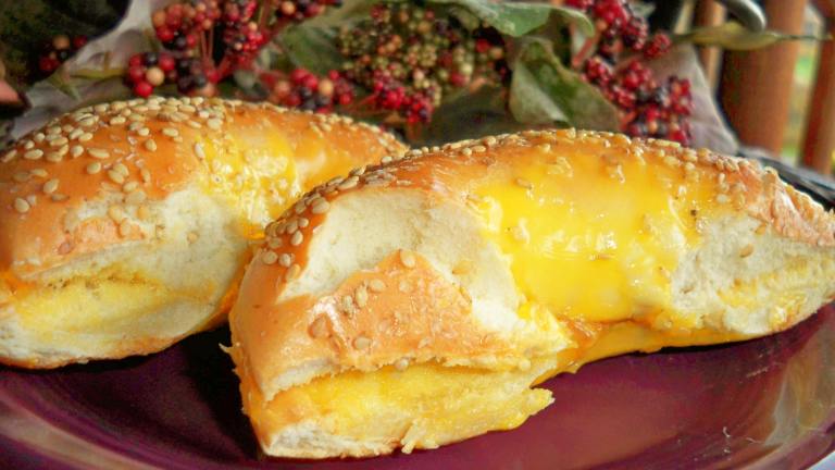 Dangerboy's Cheesy Bagel Sandwich created by CookingONTheSide 