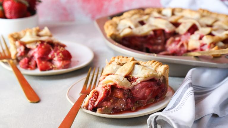 Strawberry-Rhubarb Pie created by Probably This