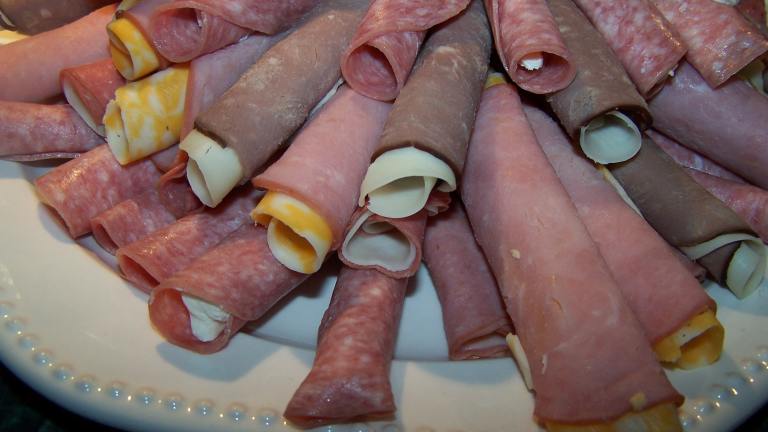 Simple Salami Roll-Ups Created by Munchkin Mama