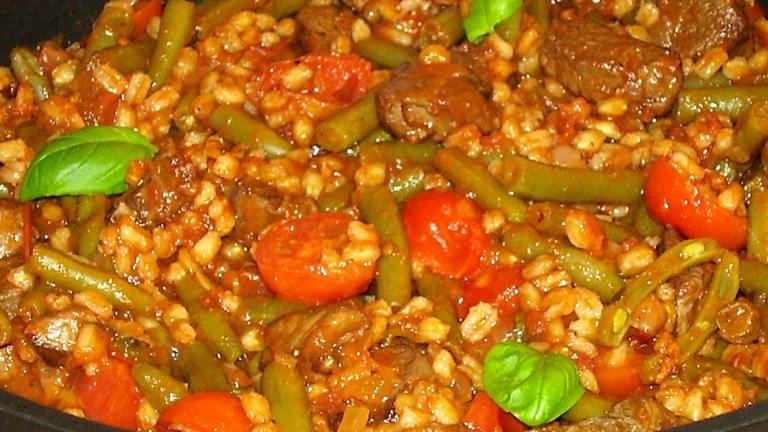 Lamb and Green Bean Stew With Spelt (farro) Created by Inge 1505