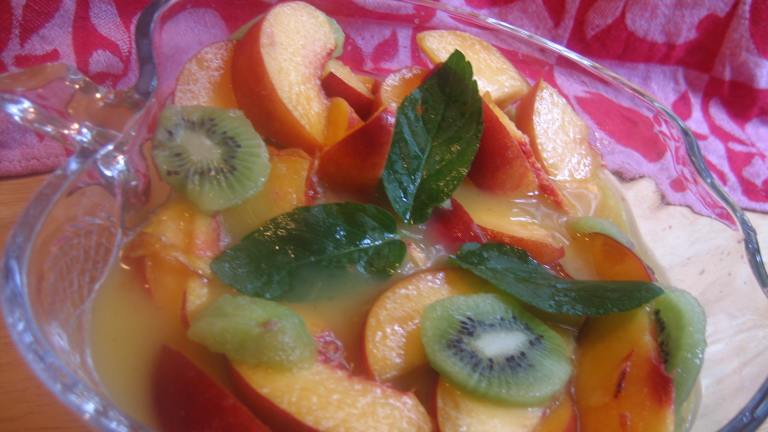 Peach Salad Created by White Rose Child