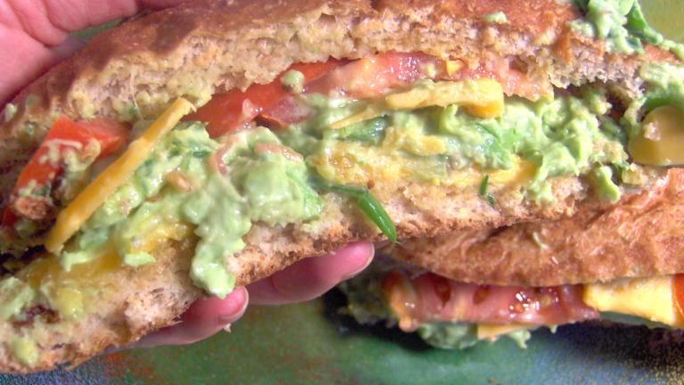 Veggie Guacamole Submarine Sandwich Created by Sharon123