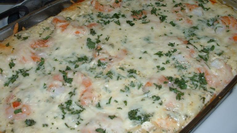 Herbed Shrimp and Feta Casserole created by Aunt Cookie