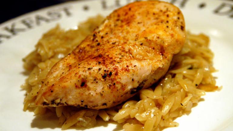 Baked Chicken and Garlic Orzo created by -Sylvie-