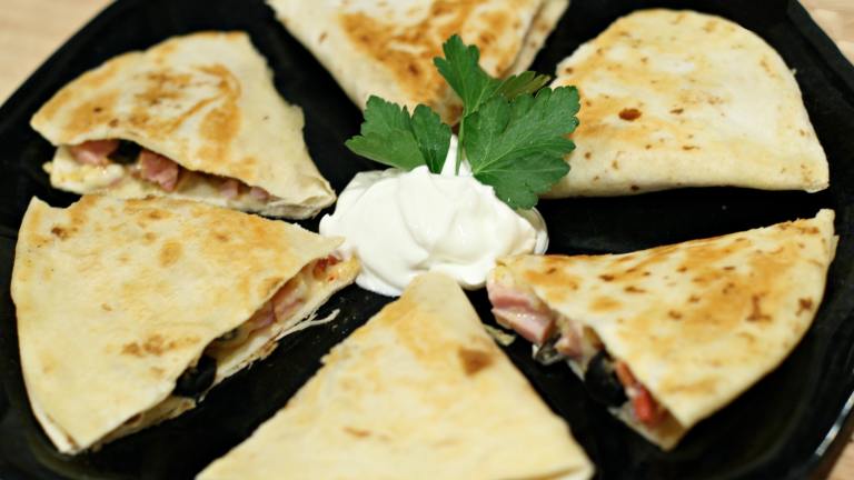 Ham and Gouda Quesadilla Snacks Created by CulinaryExplorer