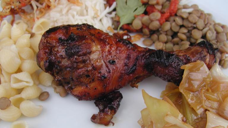 Grilled Chicken Legs With Pomegranate Molasses created by Mrs Goodall