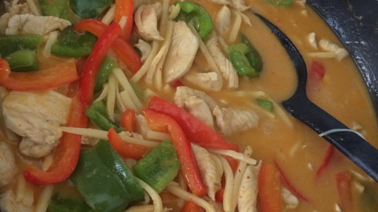 Chicken in Red Curry with Bamboo Shoots created by AggieK120