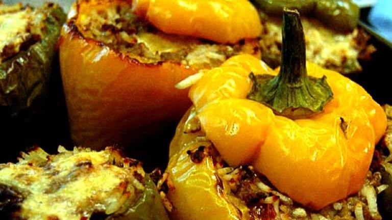 Zesty Stuffed Green Bell Peppers created by Sackville