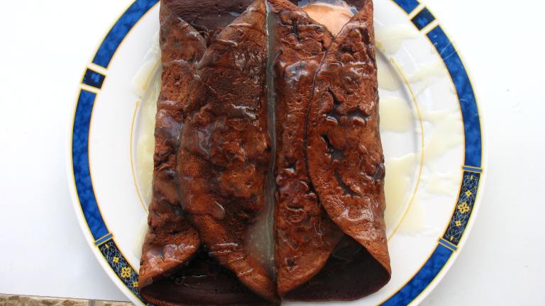 Chocolate Mousse Crepes with Grand Marnier Sauce created by GalicioBocharit