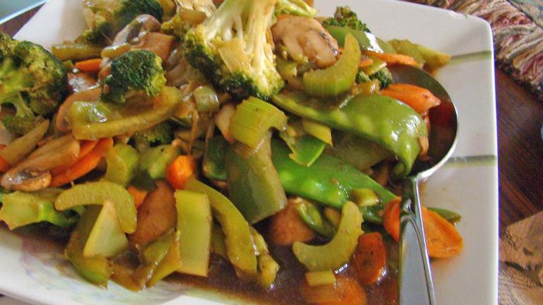 Oriental Stir Fry Vegetables With Oyster Sauce Created by Derf2440
