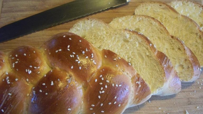 Braided Challah Bread (Bread Machine) Created by Meringue