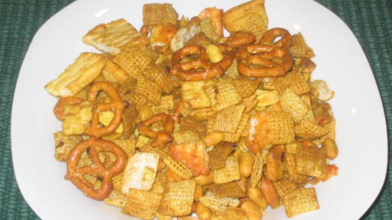 Hot and Zingy Chex Mix Created by Susie D