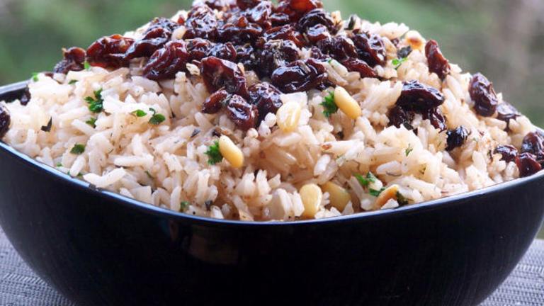 Herbed Rice With Currants in Olive Oil and Balsamic Vinegar Created by ncmysteryshopper