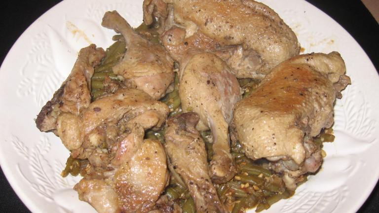 thai braised duck with green beans created by mary winecoff