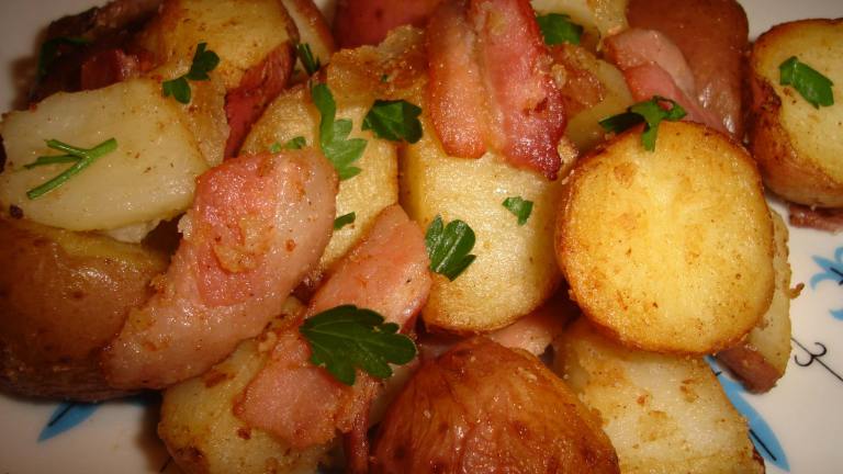 Crispy Potatoes With Bacon, Garlic and Parsley created by CoffeeMom