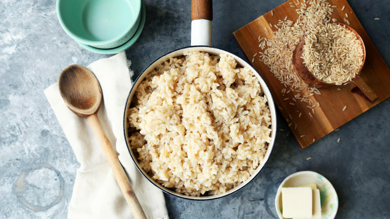 Plain but Perfect-Every-Time Brown Rice Created by Jonathan Melendez 