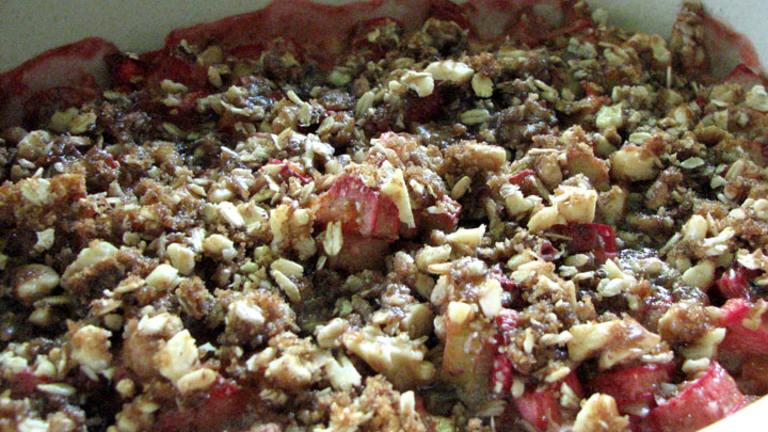 Summer Strawberry Rhubarb Crisp created by Brooke the Cook in