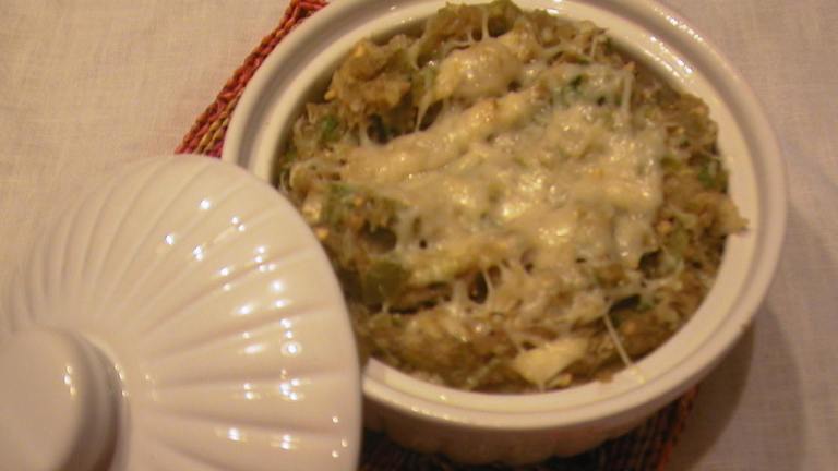Piquant Crab and Eggplant (Aubergine)  Dressing Created by PaulaG