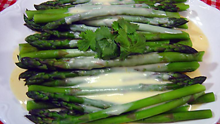 Asparagus With Cheese Sauce created by PalatablePastime