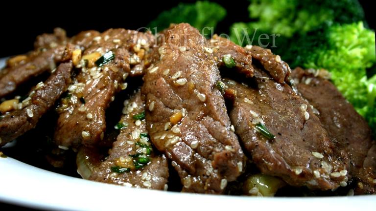 BULGOGI (marinated grilled beef) Created by Chef floWer